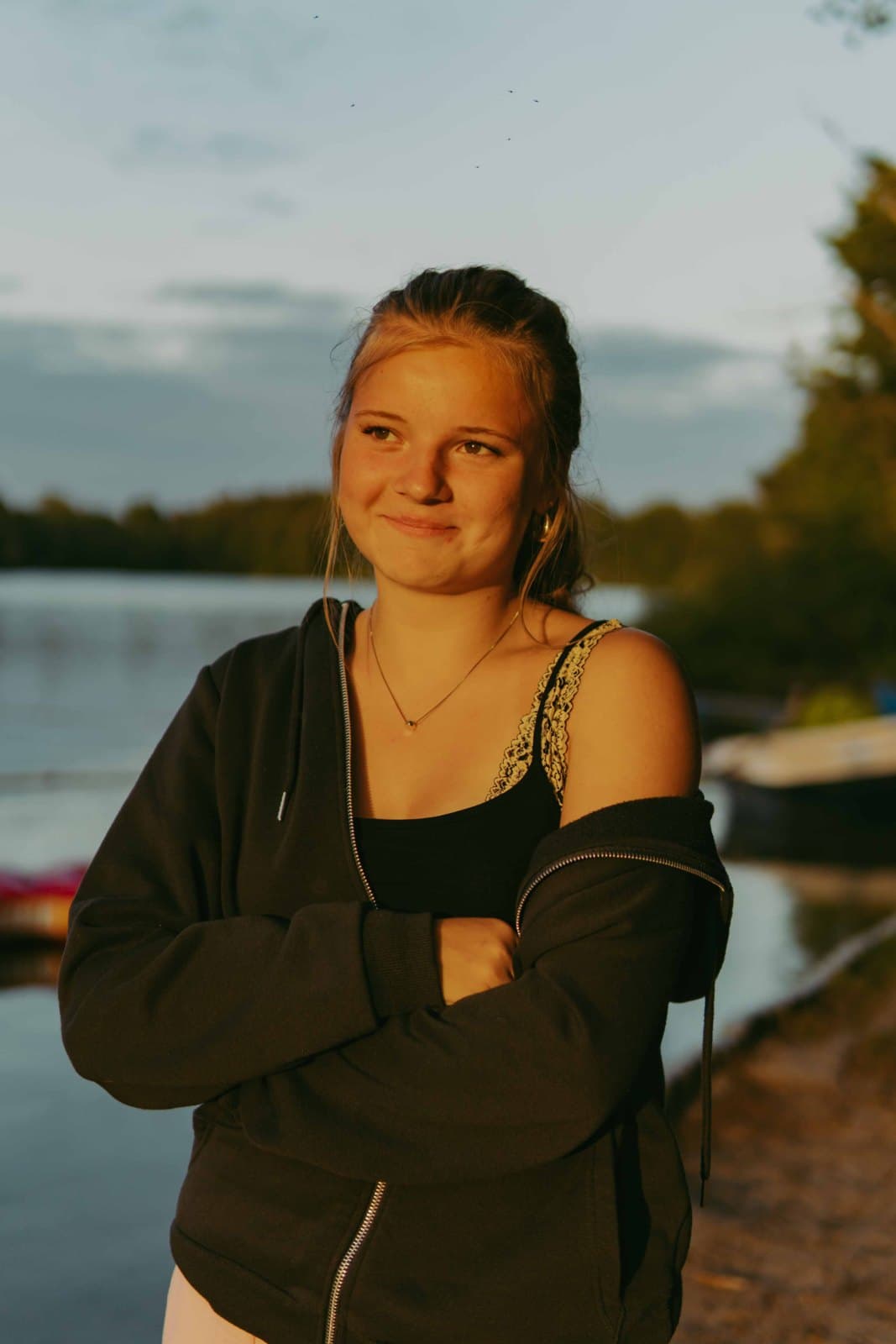Ruhiges Portrait, seitliches Licht